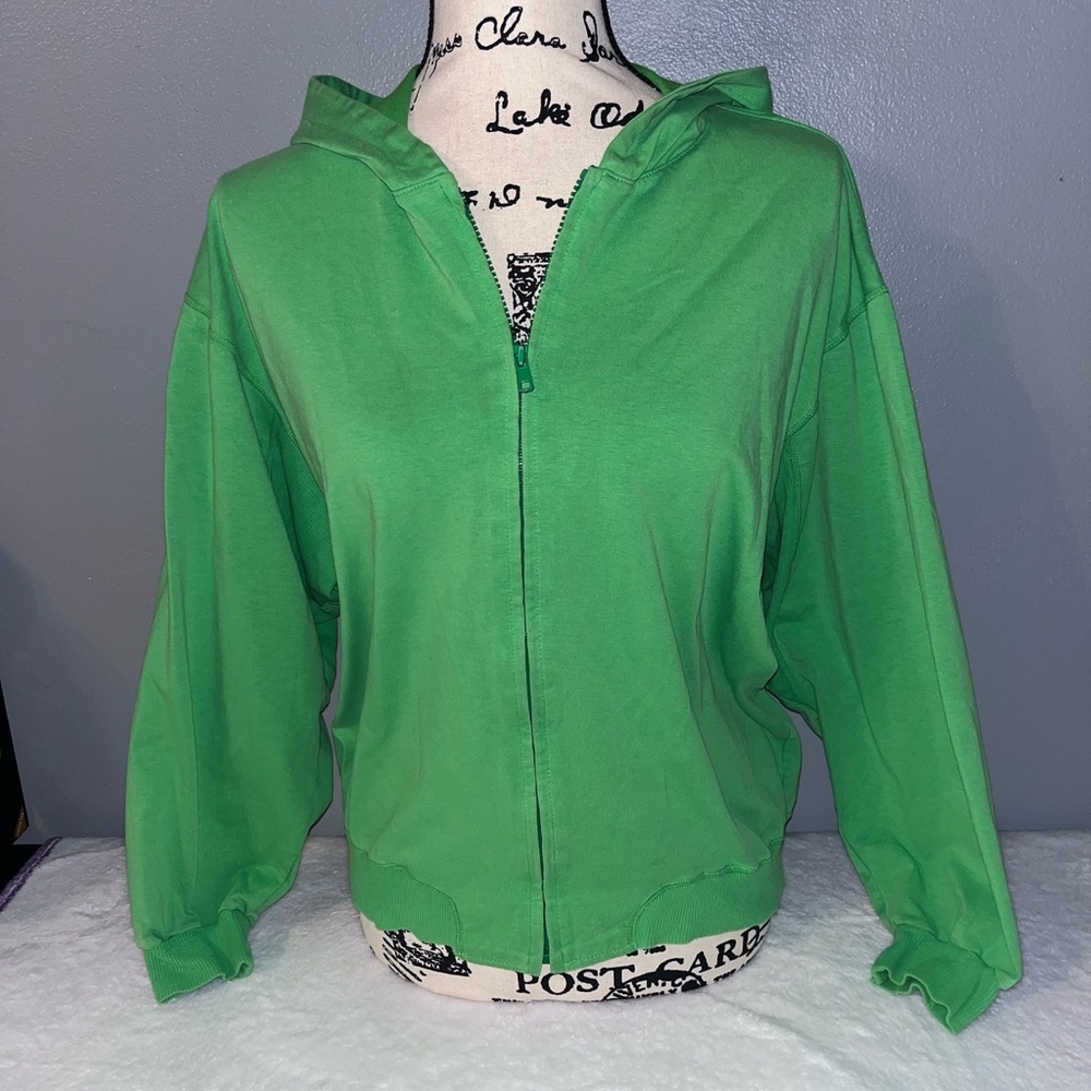Adidas Green Hoodie Sweater